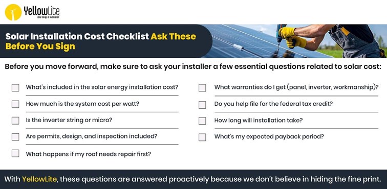 solar energy installation cost