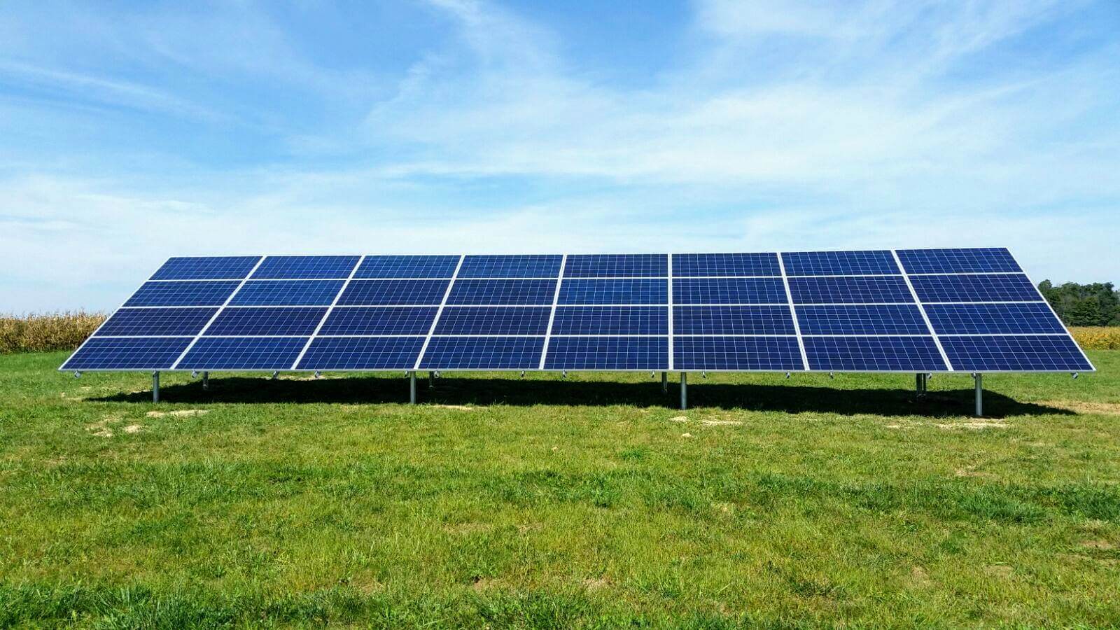 Dayton Ohio Rural Ground Mount Solar Installation