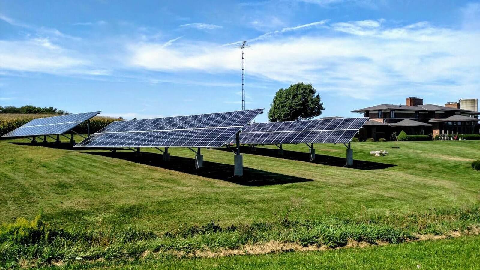 Columbus Ground Mount Solar Installation